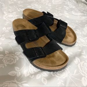Birkenstock Arizona Suede Leather Sandals